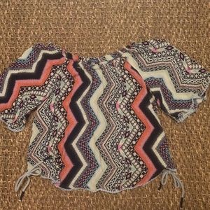 Truly Me Girls Large Short Sleeve ZigZag